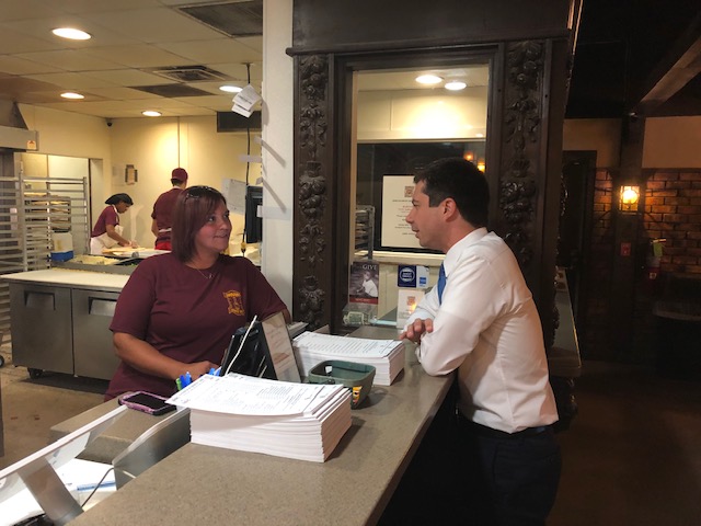 Pizza with Pete Buttigieg